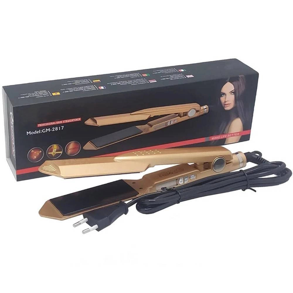 Trade Shop - Piastra Per Capelli In Ceramica Con Temperatura Regolabile Lisciante Gm-2817 -