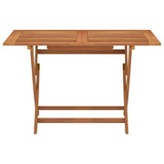 Tavolo Giardino Pieghevole 120x70x75cm Legno Massello Eucalipto 316621