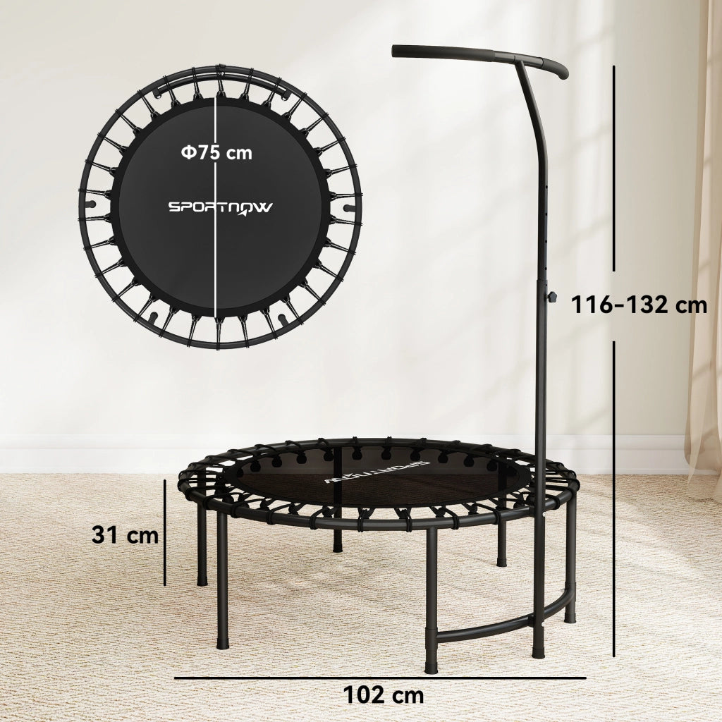 Trampolino da Fitness ¨C zephmum ¨C Nero, Metallo