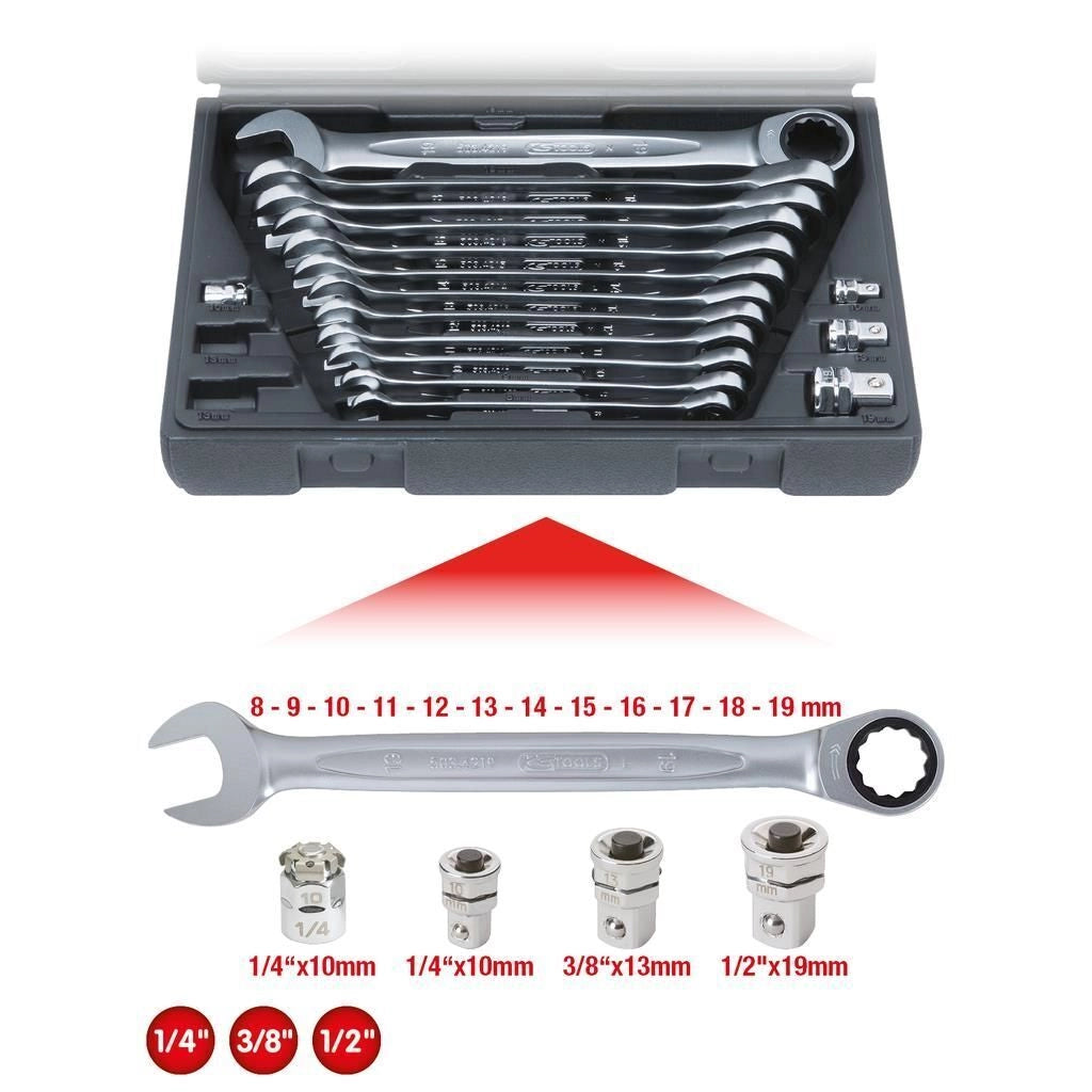 KS Tools 503.4266 chiave a cricchetto Acciaio al cromo vanadio 72 pz