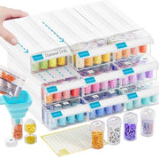 Organizzatori DIY per artigianato a stella, 9-pack, 288 compartimenti, contenitori individuali per stella, perle, aggeggi, pillole, pietre, semi.