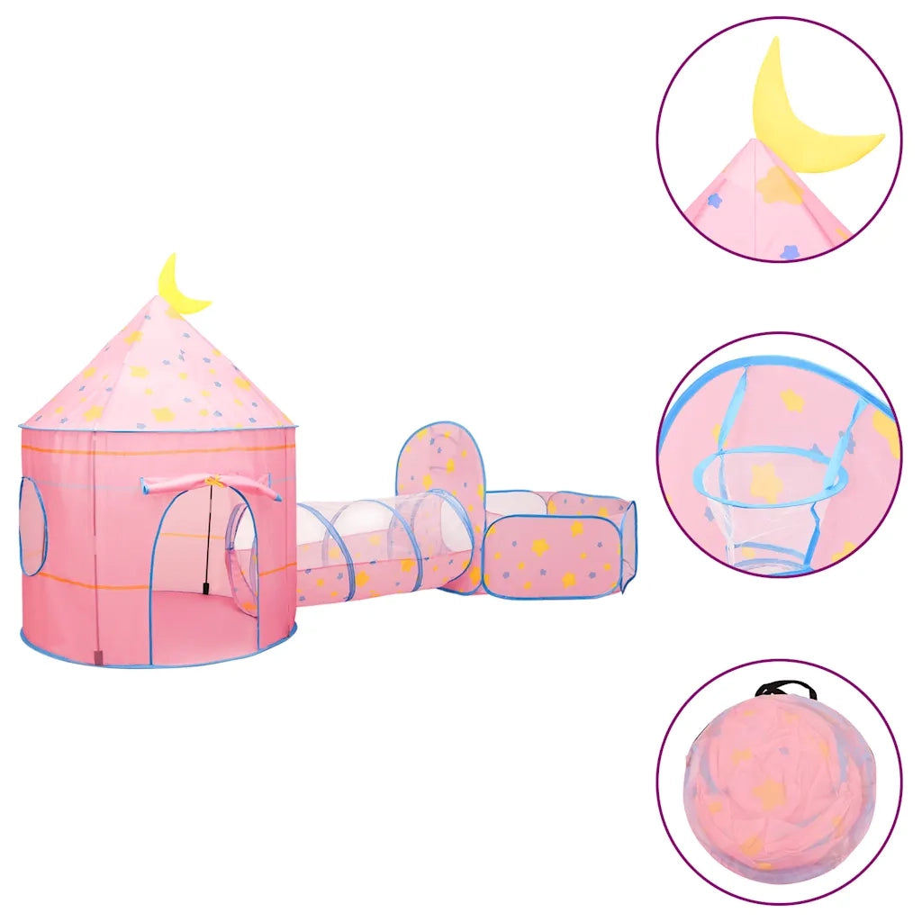 Tenda da Gioco per Bambini-Tenda Giocattolo Rosa 301x120x128 cm