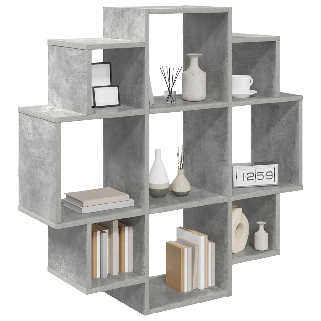 Scaffale da parete Grigio Cemento 90 x 25 x 90 cm 8012175
