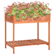 Fioriera per Erbe Aromatiche-Vaso da Esterno-Contenitore per Piante 80x60x80cm Legno Massello di Abete