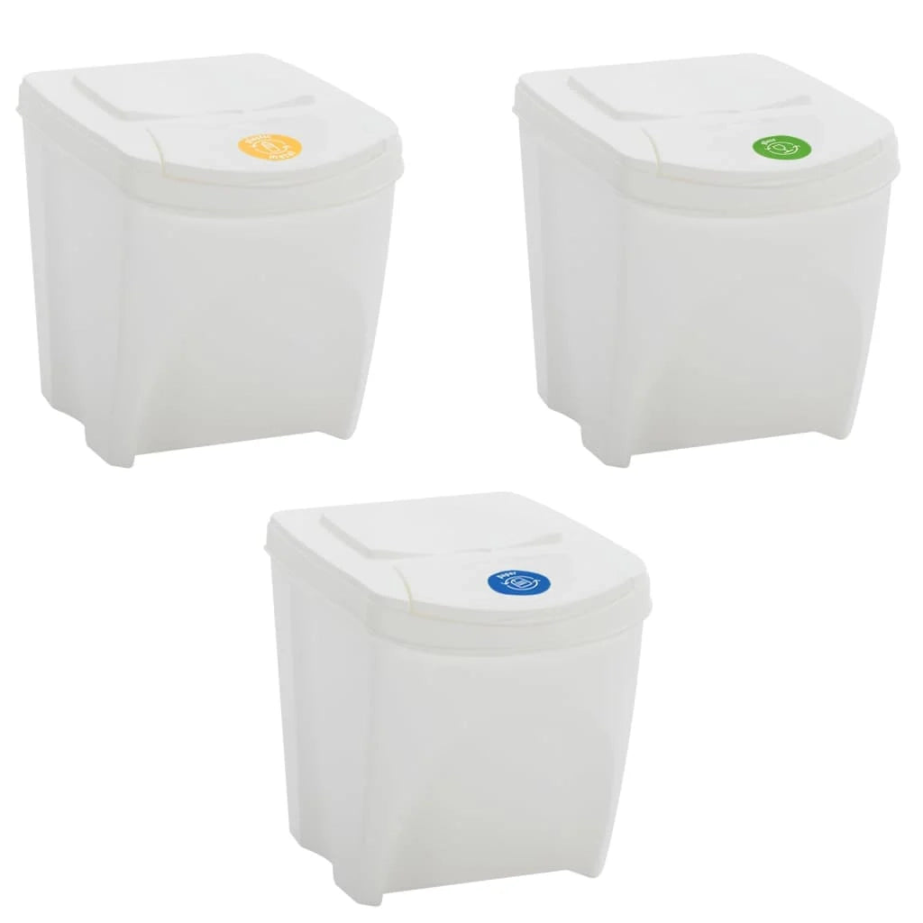 Pattumiere impilabili 3 pezzi bianco 75 litri polipropilene 02_0006074