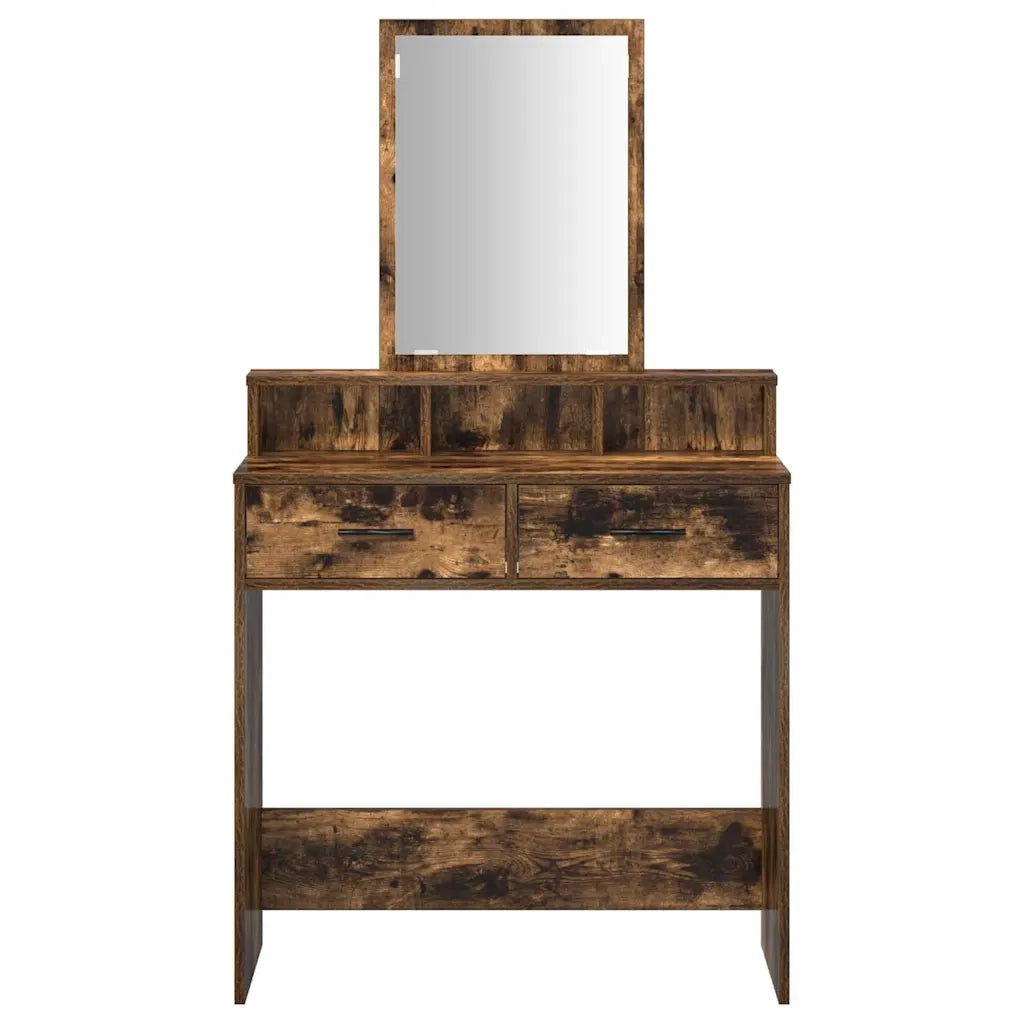 Tavolo da Trucco Rovere fumé 79 x 41 x 140 cm Legno multistrato 865140