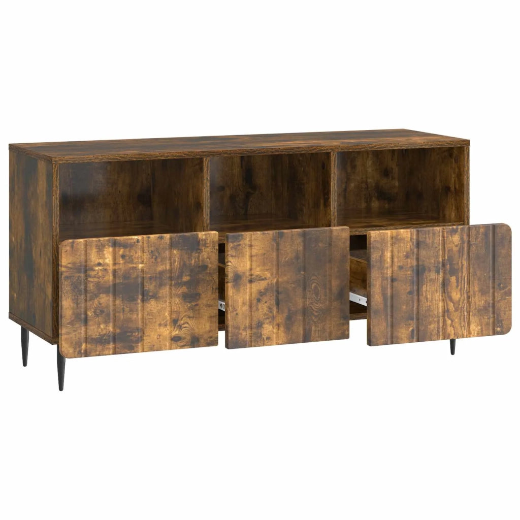 Mobile TV Rovere Fumo 102 x 34,5 x 50 cm Legno ingegnerizzato 894450