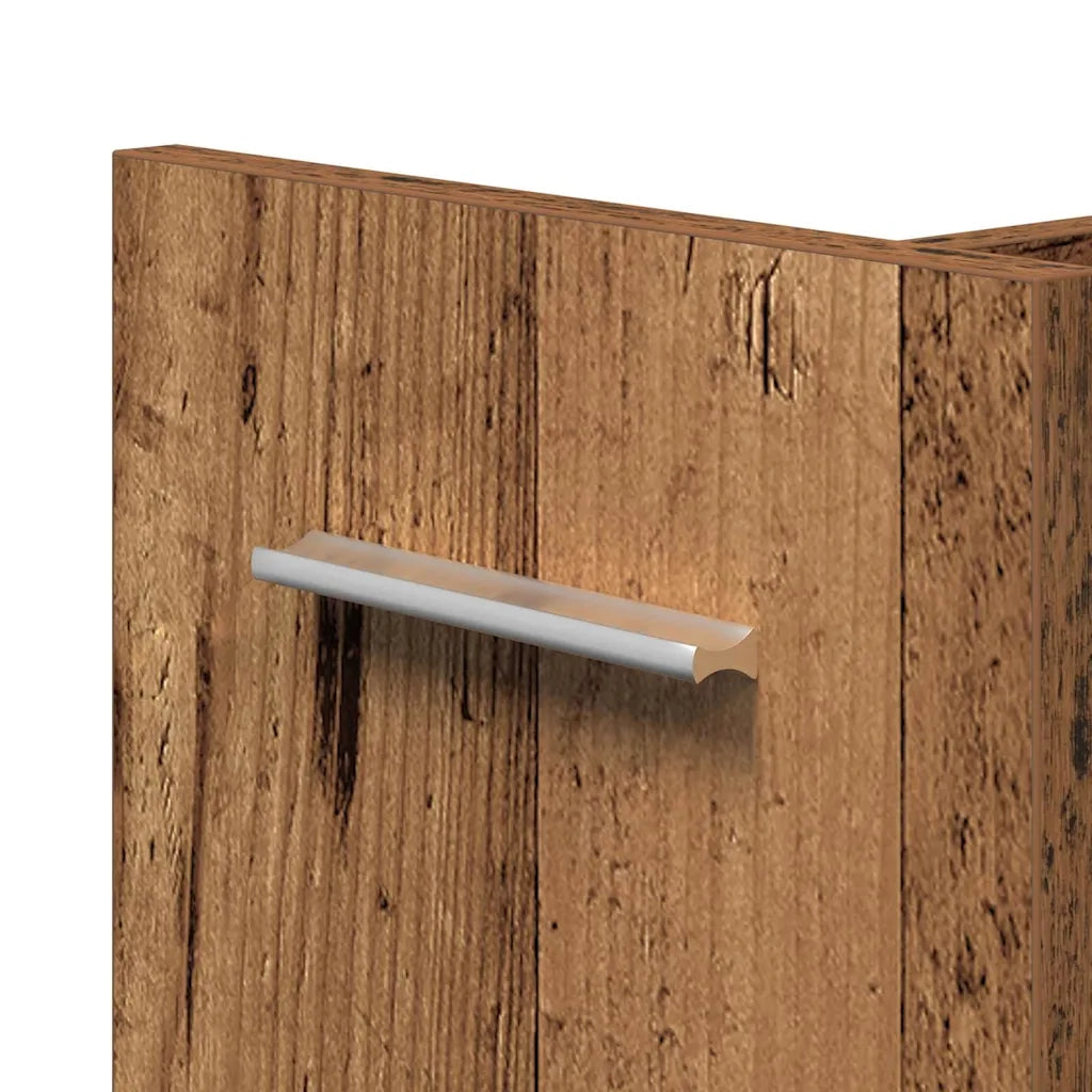 Armadietto con ruota Legno vecchio 60 x 22 x 79 cm 869138