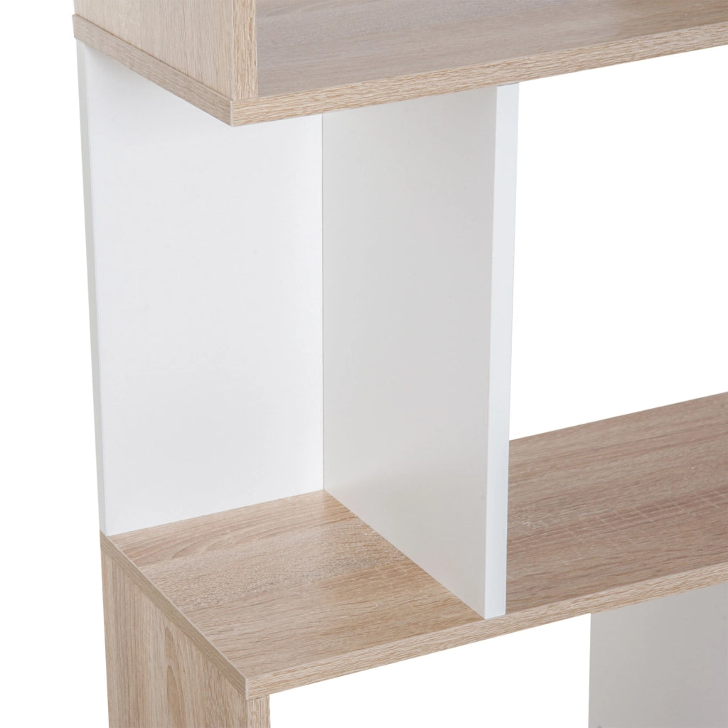 EasyComfort Libreria di Design Scaffale Ufficio Legno Moderna 3 Ripiani 60 × 24 × 111.4cm