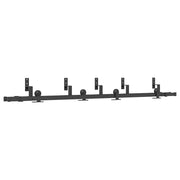 Kit di Binari per Porte Scorrevoli 213,5 cm Acciaio Nero CFW8951601