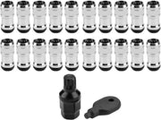 Viti a vite M12 x P1.5 per pneumatici aftermarket - cerchi da gara - cerchi in blu - neri.