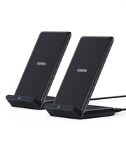 Doppia confezione PowerWave Oplaadstandaard - caricatore wireless 75 W - iPhone 14/14 Pro/14 Pro Max/13/12 SE - Galaxy S22/S20/Note 20 - 10 W carica rapida