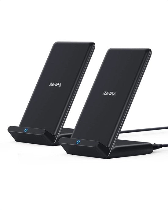 Doppia confezione PowerWave Oplaadstandaard - caricatore wireless 75 W - iPhone 14/14 Pro/14 Pro Max/13/12 SE - Galaxy S22/S20/Note 20 - 10 W carica rapida