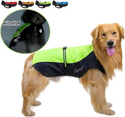 Impermeabile Cappotto Riflettente Regolabile Respirante per Cani di Taglia Media Grande