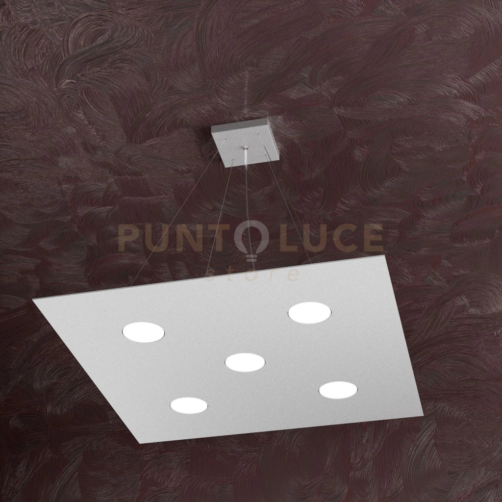 AREA SOSPENSIONE 5+2 LUCI BIEMISSIONE GRIGIO 1127-S5+2-GR