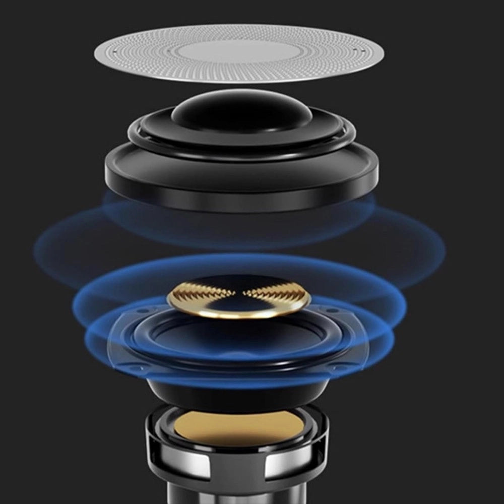 Trade Shop - Lampada Caricabatterie Wireless Altoparlante Portatile Luce Notturna Conchiglia -