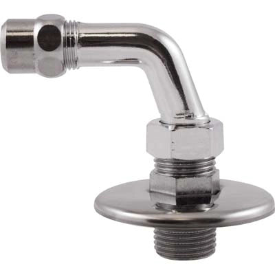 CURVETTA SOTTOLAVABO - OTTONE CROMATO 1/2XMM 10 + ROSETTA- 2 pezzi