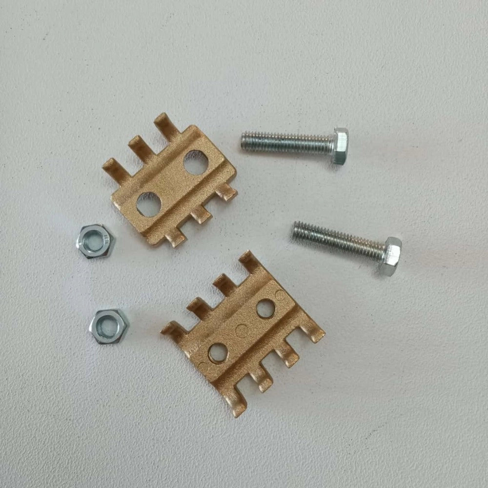 Cem2339 - morsetto bifilare a pettine a 2 bulloni sezione 35-70mm