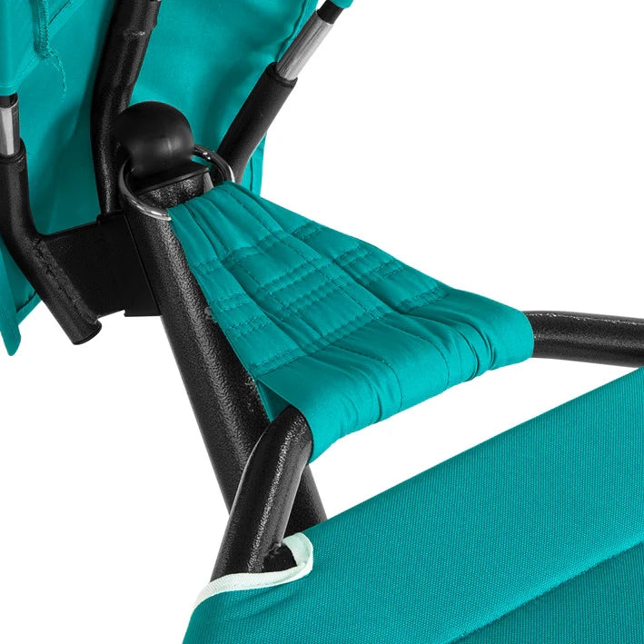 Amaca con Supporto e tettuccio da Giardino L92*P214*A72cm, Portata Fino a 150 kg con Cinturini anticaduta OGS51-TB (Blu)