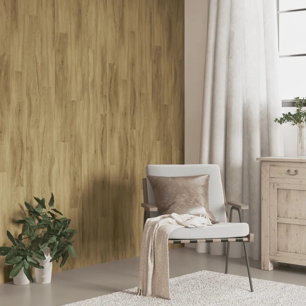 Pannelli da Parete Effetto Legno Marrone PVC 2,06 m2 CFW7628243