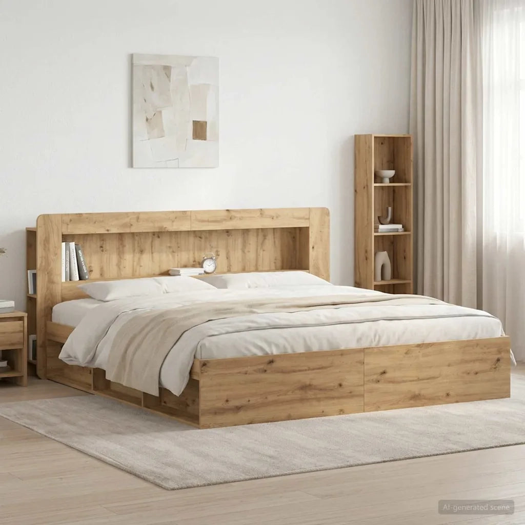 Testata del letto Rovere Artigianale Legno ingegnerizzato