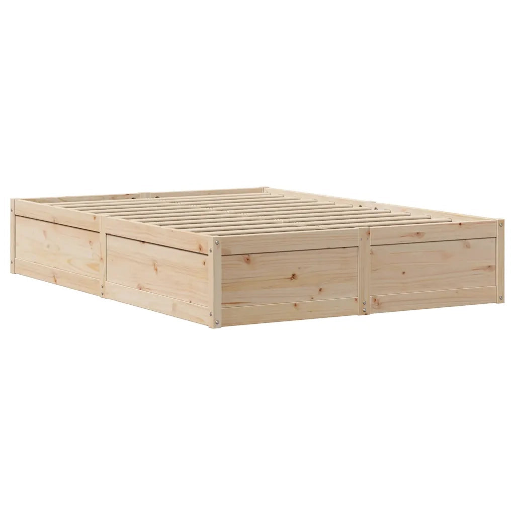 Giroletto con Testiera 140x190 cm in Legno Massello di Pino