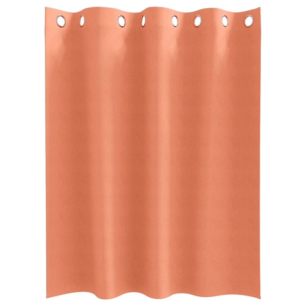 Tende Blackout con Anelli 2 pz Terracotta 140 x 140 cm 4107413