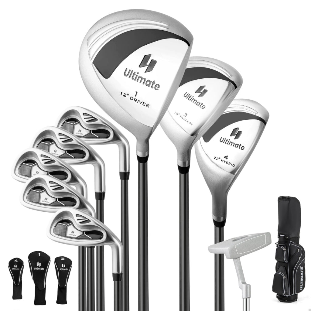 Set completo di mazze da golf per destrimani da donna con borsa da trasporto, Set di mazze da golf portatile Nero