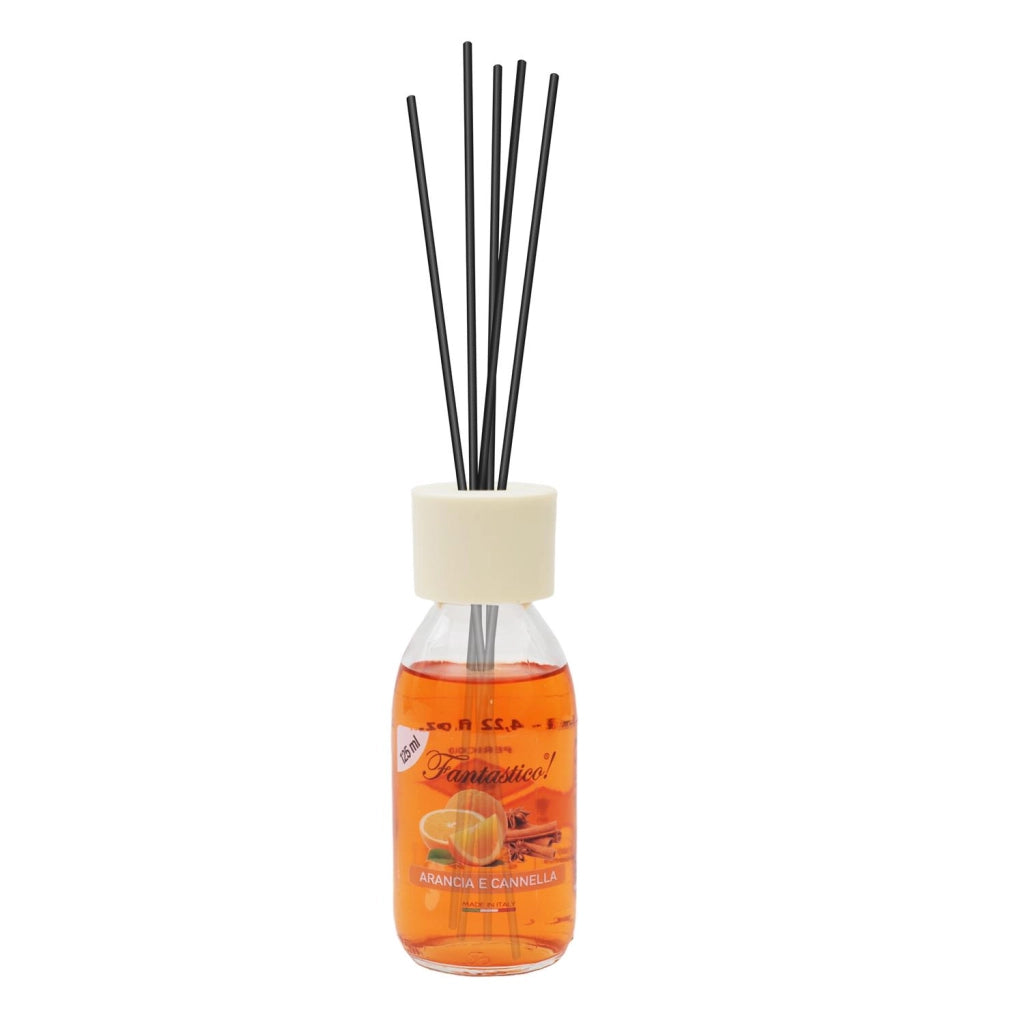 FANTASTICO DIFFUSORE PER AMBIENTE ARANCIA E CANNELLA DA 125 ML