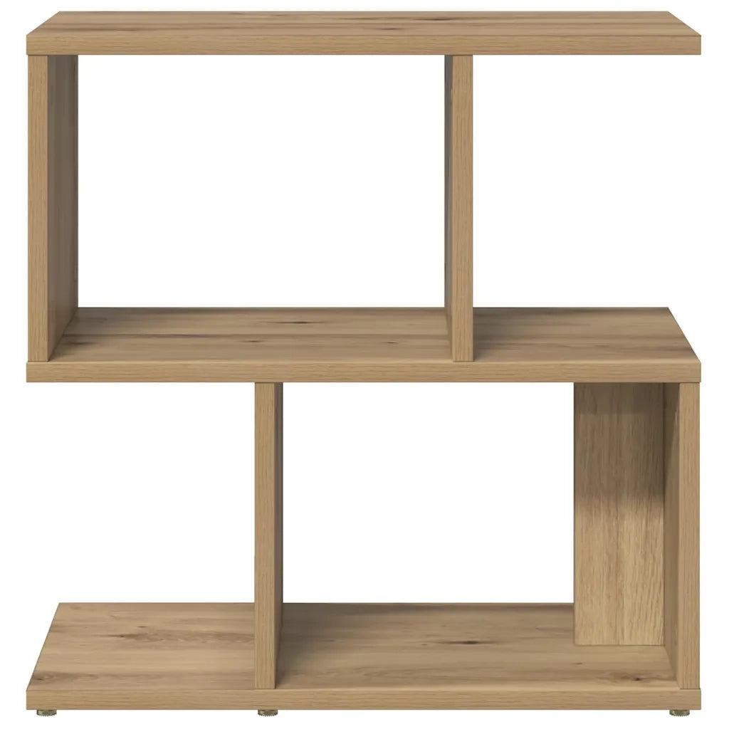 Set di 2 Comodini | Armadio da Notte | Mobiletto da notte Rovere Artigianale 50x30x51,5 cm Legno Multistrato