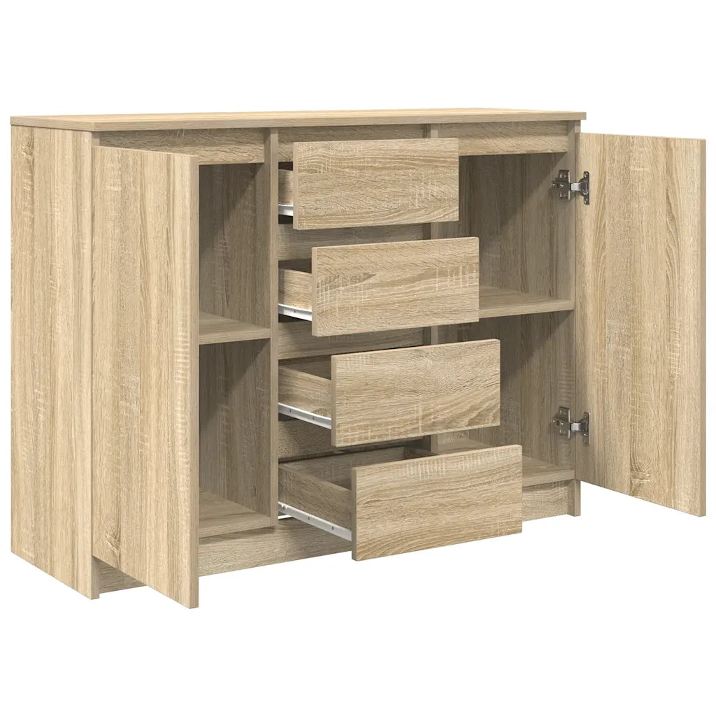 Credenza con Cassetti Rovere Sonoma 100,5x35x76cm in Truciolato 3328446