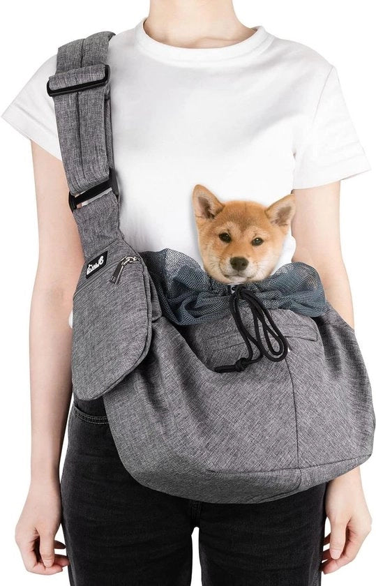 Porta Cane - Cintura Adattabile con Piumino a Spalla - Cinturone di Sicurezza - Per Piccoli Cani - Utilizzo Giornaliero