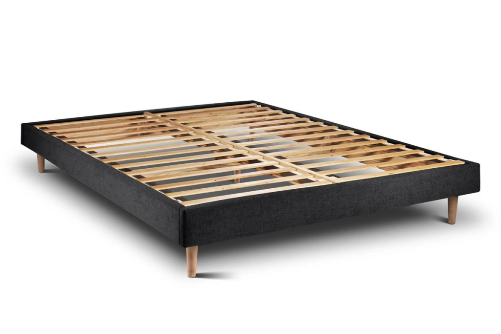 Letto 200x200 cm con testata imbottita - Tessuto Tela opaca