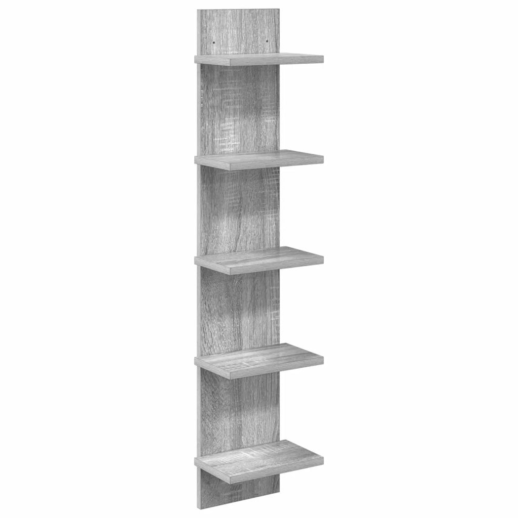 Scaffale da parete Sonoma grigio 22 x 15 x 100 cm 8012430