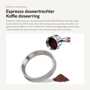 Doseeratore Magnetico per Portafiltro - Adatto per 51-58,35 mm - Doseeratore Intelligente per Caffè - Ideale per Casa/Ufficio