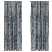 Tende in Velluto 2 pz Grigio Argento 260 x 140 cm Velluto