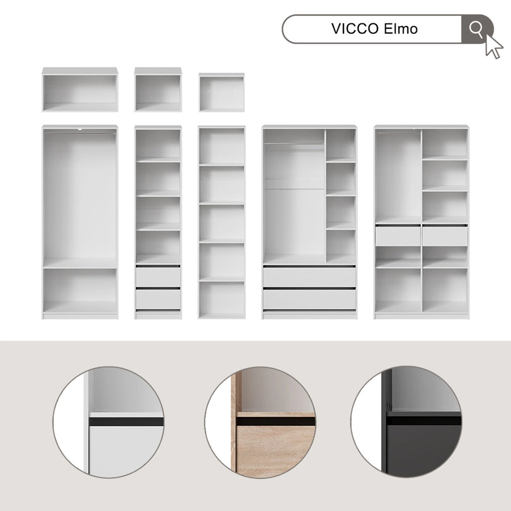Vicco Ripiano laterale Bianco 50 x 200 cm