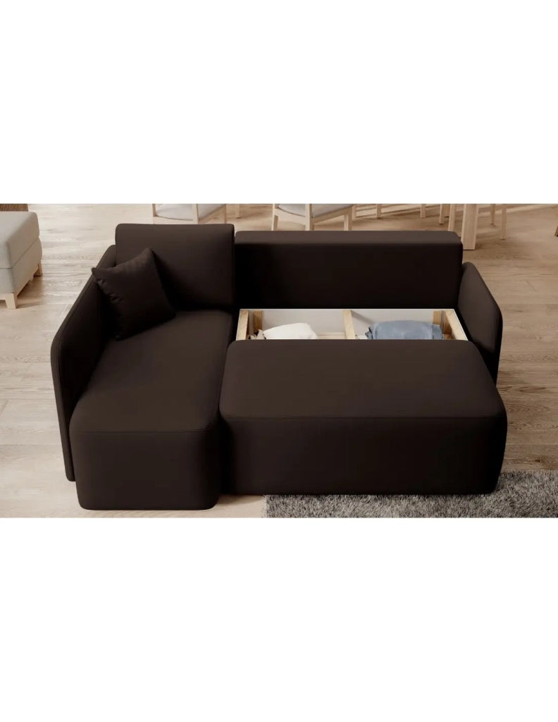 Divano ad angolo collezione HEDSON color Marrone