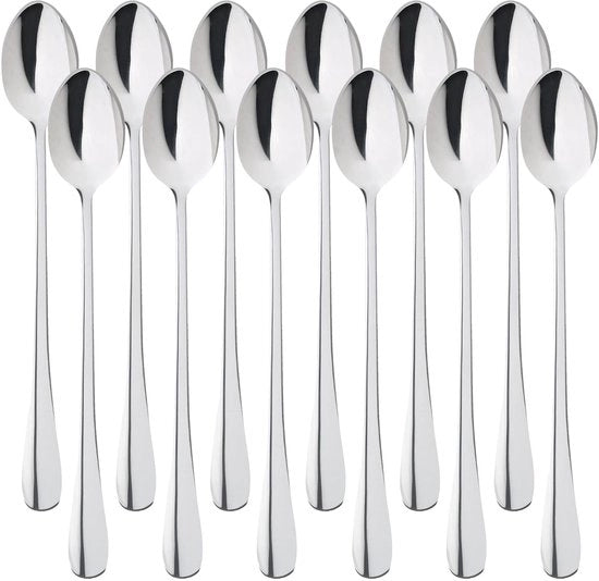 Set di Cucchiai in Acciaio Inox - Sostenibile e Stile - Confezione da 12 pezzi