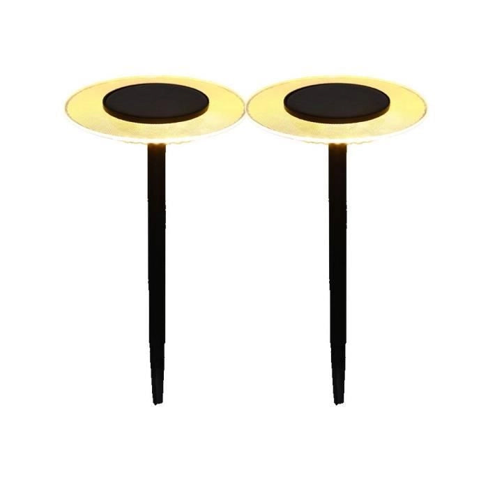 Set di 2 luci solari da attaccare - LUMISKY - UFO - H35 cm - LED bianco caldo