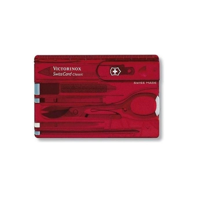 Victorinox SwissCard Classic Rosso, Trasparente ABS sintetico