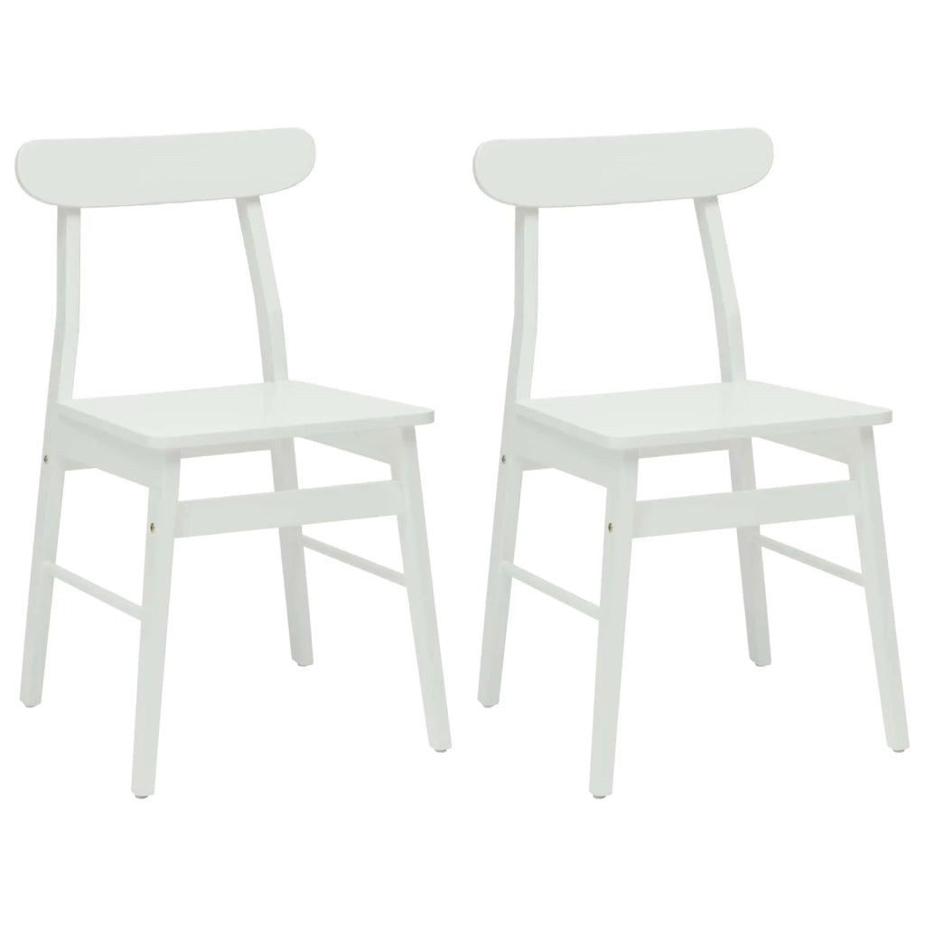 Sedia da pranzo 2 pcs Bianco 43 x 44,5 x 77 cm