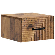 Mobiletto da notte a muro Legno antico 34,5 x 33 x 20 cm 898611