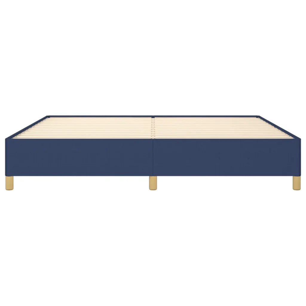 Giroletto senza Materasso-Struttura Letto Blu 200x200 cm in Tessuto 420384