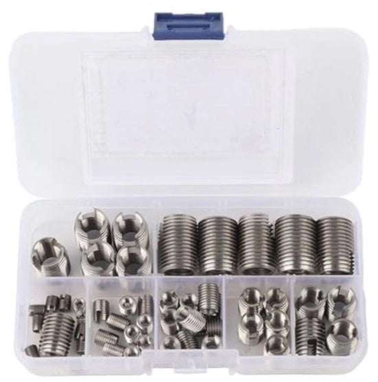 Set di viti a dado 50 pezzi - Viti a dado autoalimentanti - Acciaio inossidabile - Rafforzamento - Attrezzatura di riparazione - Installazione semplice - Elemento di fissaggio