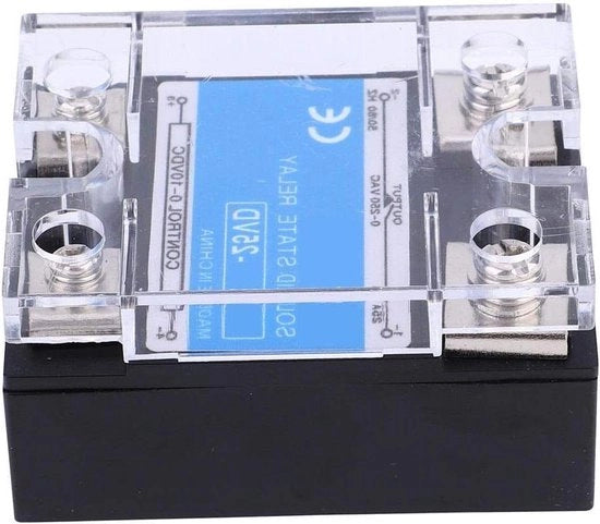 Relè a semiconduttore a un canale con regolazione ottocouplo alta qualità - 0-10V DC - 0-250V AC - Frequenza 50/60Hz - Contenuto online in HTML
