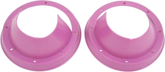 Impianto di diffusione acustica per auto e camper a silenziatore blu - con supporto per altoparlanti con assorbimento di urti.