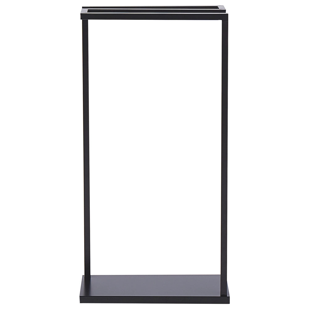 Portasciugamani in acciaio Nero verniciato a polvere opaco 3 binari portasciugamani da terra accessori da bagno moderni