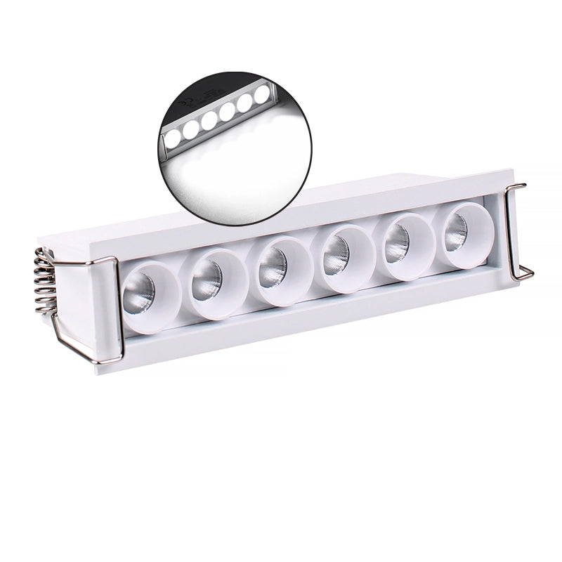 FARETTO LED RETTANGOLARE DA INCASSO 11W LUCE FREDDA 6000K° PER CONTROSOFFITTI - EFFICIENZA ENERGETICA E ILLUMINAZIONE DI PRECISIONE