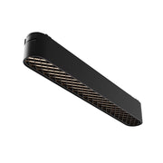 Base Di Illuminazione Binario Moderno Basis Grid Alluminio Nero Luce Calda 12W